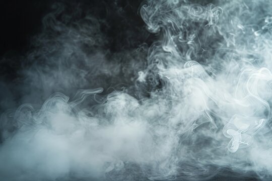 Real smoke exploding outwards with empty center. Dramatic smoke or fog effect for spooky Halloween background