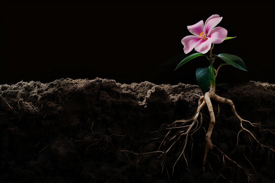flower to bloom from root