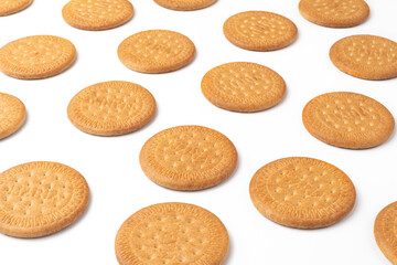 Maria biscuits on a white background 