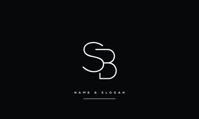 SB, BS, S, B, Abstract Letters Logo Monogram