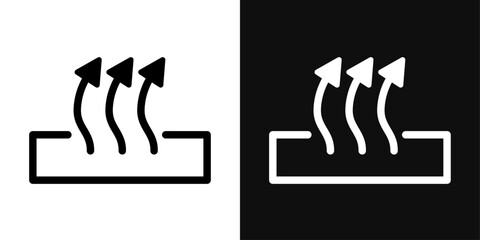 Heat Icon Set. Vector Illustration