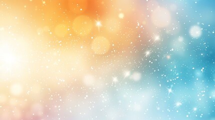 Soft pastel colors abstract blurred bokeh background in sky blue, pale yellow, and ivory white tones