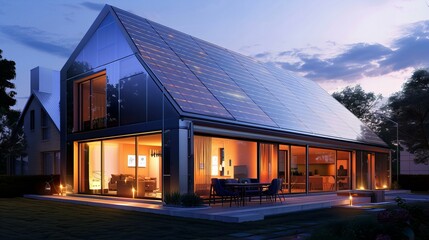 Obraz premium sunset in the center