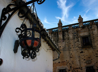 The old town of Caceres is the most important center of civil and religious architecture for the...