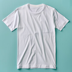 t shirt mockup on blue background