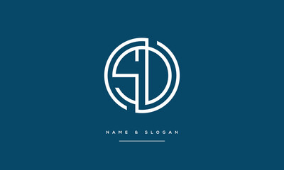 SD, DS, S, D, Abstract Letters Logo monogram