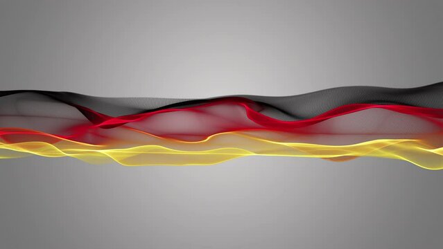 Fantastic German color wave video animation in slow motion for sporting events and space for text, 4096x2304 loop 4K