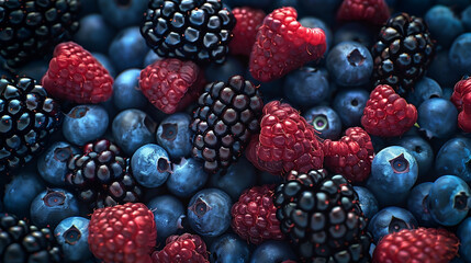 background of various healthy fresh fruits and berries, top view, close up. Healthy eating concept....