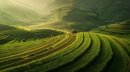 Fotobehang rice terraces in island © Lemar