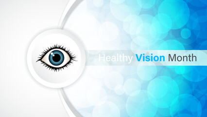 Healthy vision month vector design
