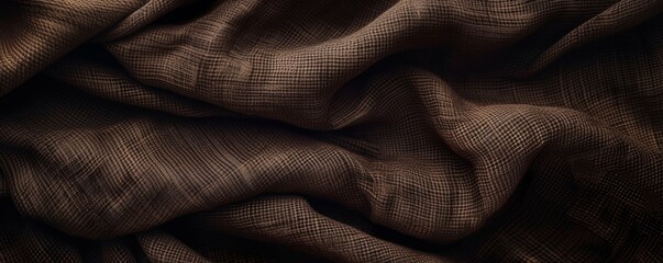 Close Up of Brown Fabric