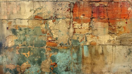 Close-Up of Wall With Peeling Paint