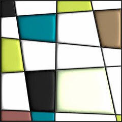 Abstract art background in the style of Wassily Kandinsky. Imitation of a pattern in retro style