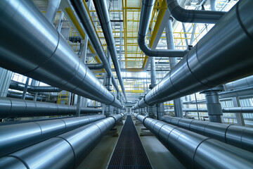 industrial oil pipeline stock photo of blue sky