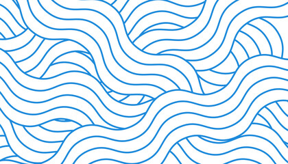 Abstract background with water wave element. Stylized line art background. Curved water wavy line. Vector illustration