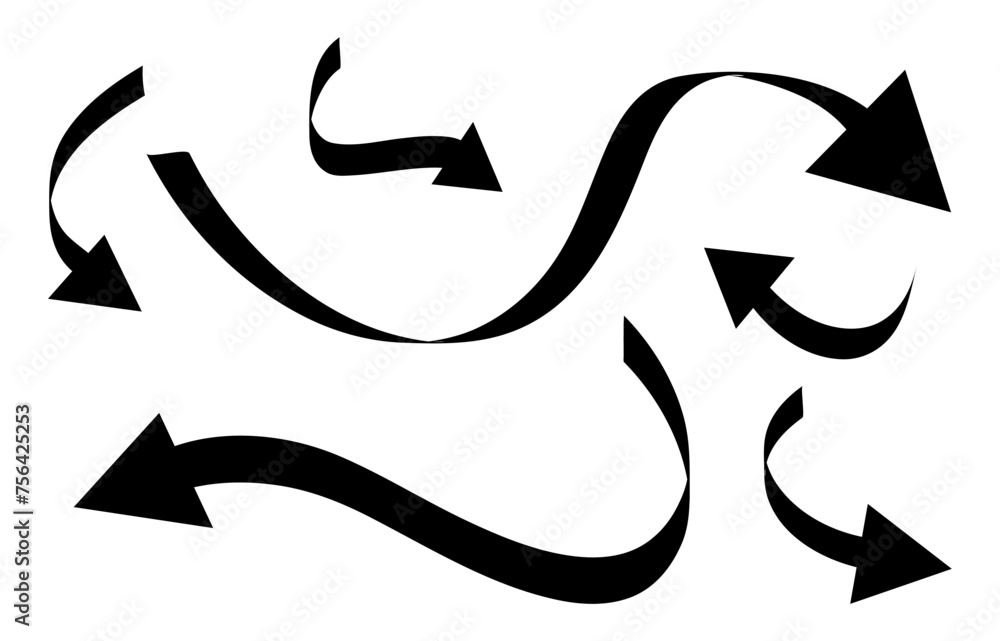 Poster abstract arrow line