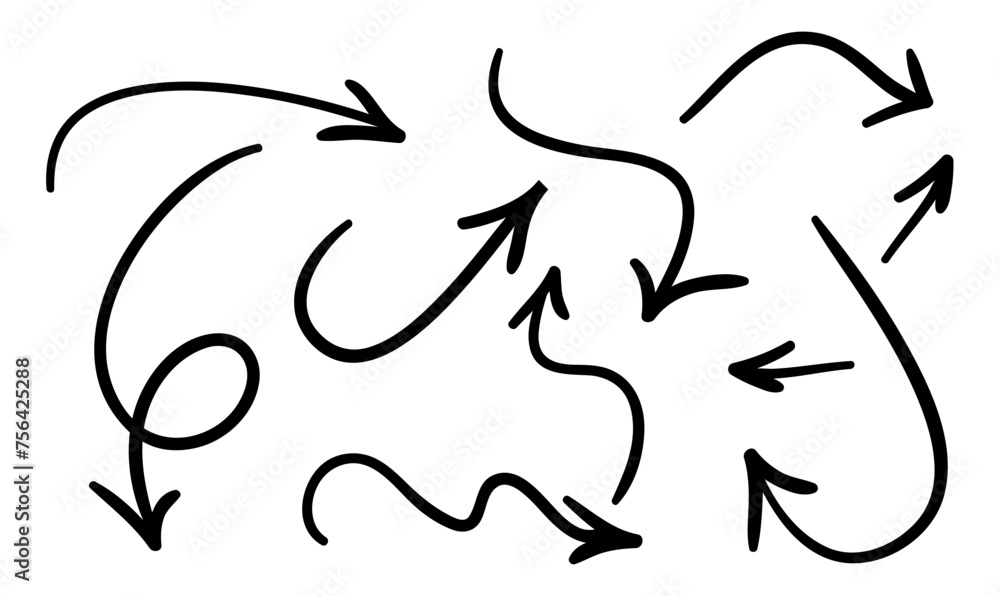Poster abstract arrow line