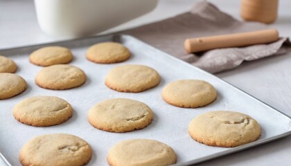 Fototapeta na wymiar Cooking homemade cookies. Pastry for cookies