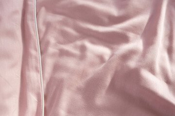 pale pink satin bed linen fabric background silk