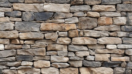 Uneven stone wall as background, gray color pattern of original stone wall surface decorative modern style design