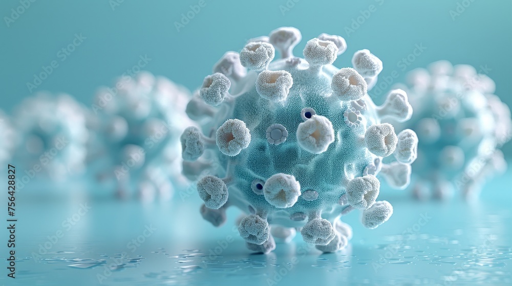 Poster coronavirus 2019-ncov modern pattern background. abstract futuristic polygonal virus model isolated 