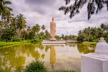 Peralyia Buddga statue, memorial of tsunami disaster. - 756432032