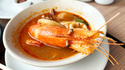 seafood,shrimp,prawn,squid, octopus,lunch, Bangkok, Thailand
