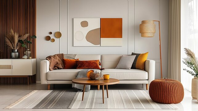 Symphony of Comfort: A Living Room Oasis. Generative AI