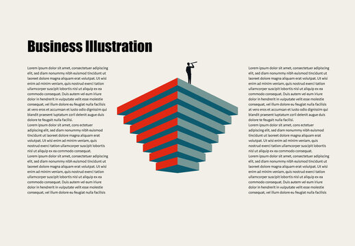 Business Infographics Illustration Template with Growth Theme.zip