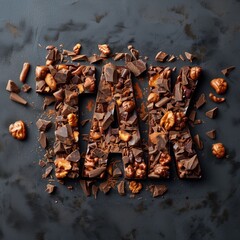 Czekolada mówi TAK. Słowo określające słodki styl życia z czekoladą. Przesłanie Tak czekoladzie! Napis Delicious Snacks. Zawsze mów 
