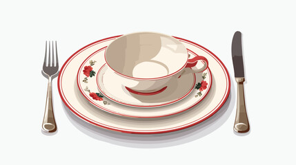 A set of fine china and elegant silverware elevatin
