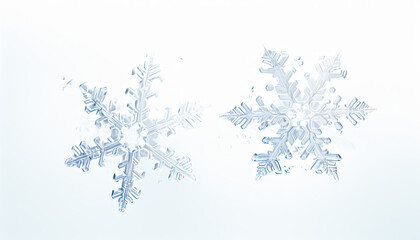 Snowflakes Falling Onto Snow