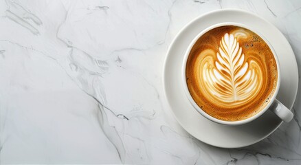 Cappuccino With Leaf Design