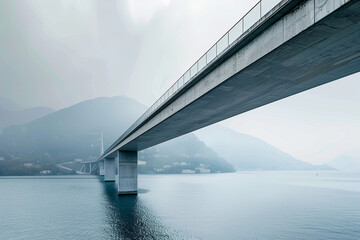 Obraz premium A beautiful modern design bridge