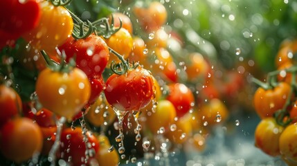 Tomatoes Floating in Water