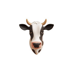 cow isolated on white