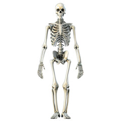 skeleton on white