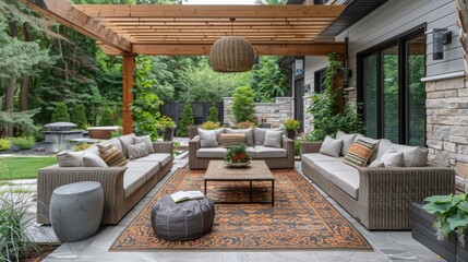 A luxurious outdoor terrace