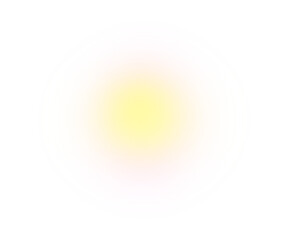 Blur gradient circle glowing light on transparent background 