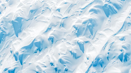 Pristine snow-covered terrain under soft light