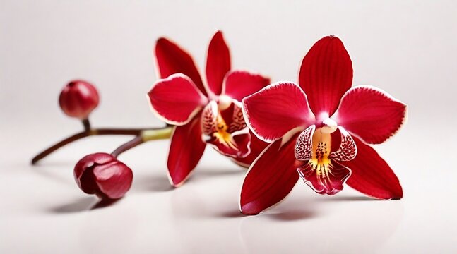 a red orchid blossom