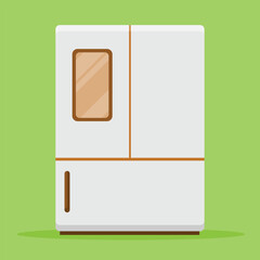 Refrigerator icon. Subtable to place on furniture, interior, etc.	