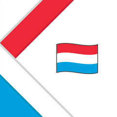 Luxembourg Flag Abstract Background Design Template. Luxembourg Independence Day Banner Social Media Post. Luxembourg Illustration