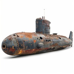 Fototapeta premium Old Rusted Submarine