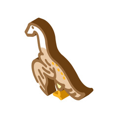 archaeopteryx dinosaur animal isometric icon vector. archaeopteryx dinosaur animal sign. isolated symbol illustration