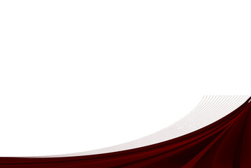 red, wine red ,curvy lines like a flowing ribbon, corner, boarder
