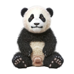 3d panda bear