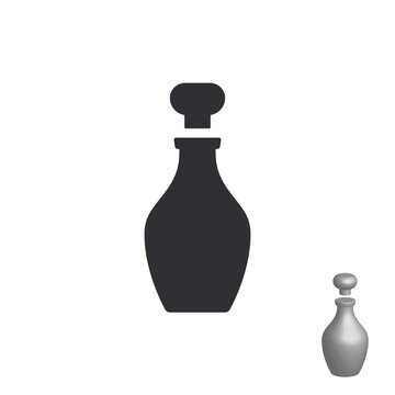 recommend clip art: Glass bottle. Bottle of wine. Bottle silhouette in black color. Stencil bottle. Flask template. Glass container. Flask template. Jar icon. Jar icon. Shape For 3d modeling. Logo template. Vector jug.