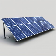 Small Solar Panel on Metal Stand
