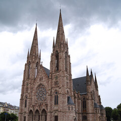 Fototapeta na wymiar Saint Paul's Church located in Strasbourg, Alsace, France